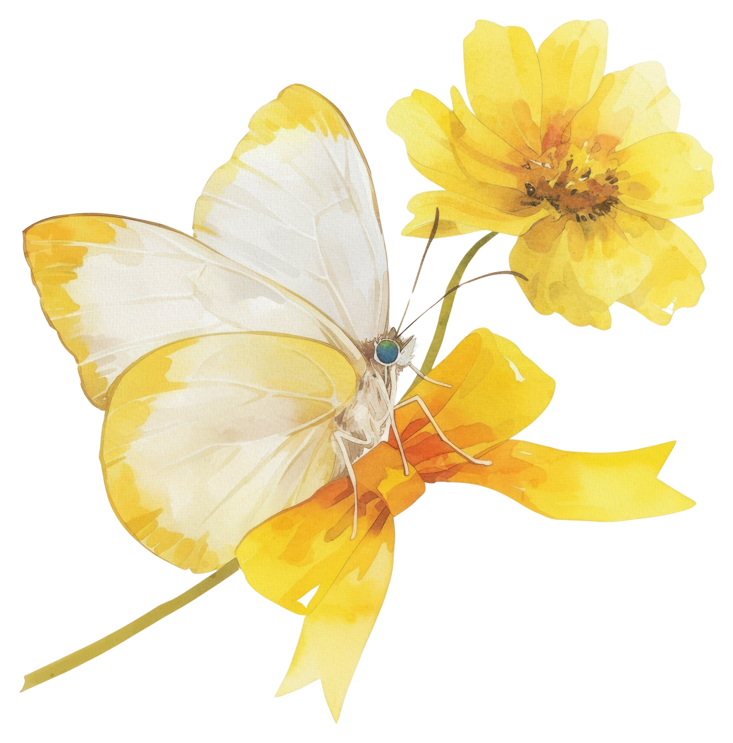 yellow butterfly